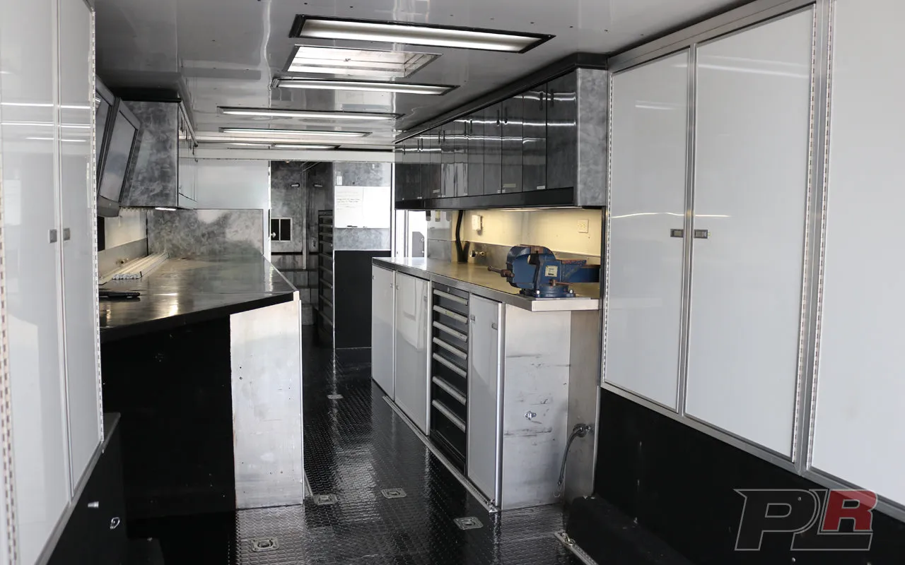 **PRICE REDUCED** 1999 Champion 53ft Screw / Chain Liftgate Race Trailer and 1999 Kenworth T2000 Semi Combo For Sale