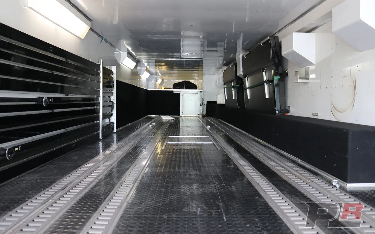 **PRICE REDUCED** 1999 Champion 53ft Screw / Chain Liftgate Race Trailer and 1999 Kenworth T2000 Semi Combo For Sale