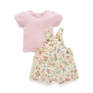 Purebaby Dune Flowers Overall Set