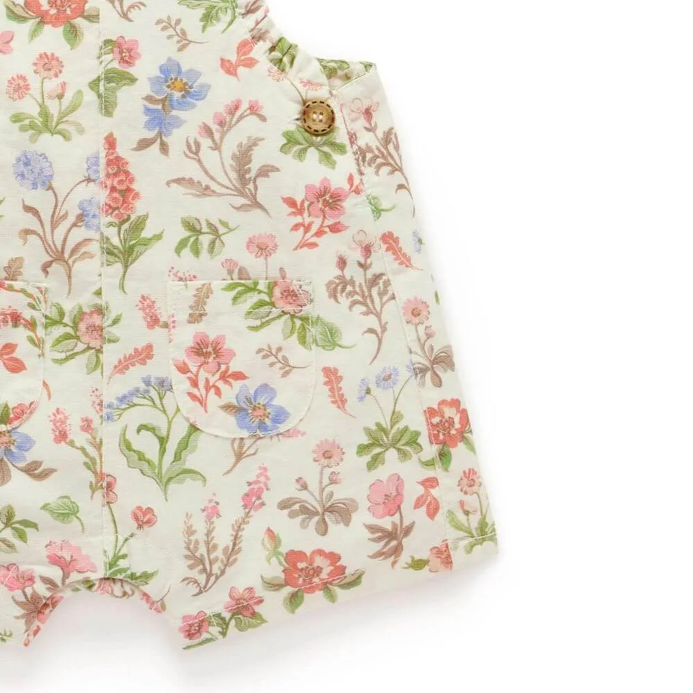 Purebaby Dune Flowers Overall Set