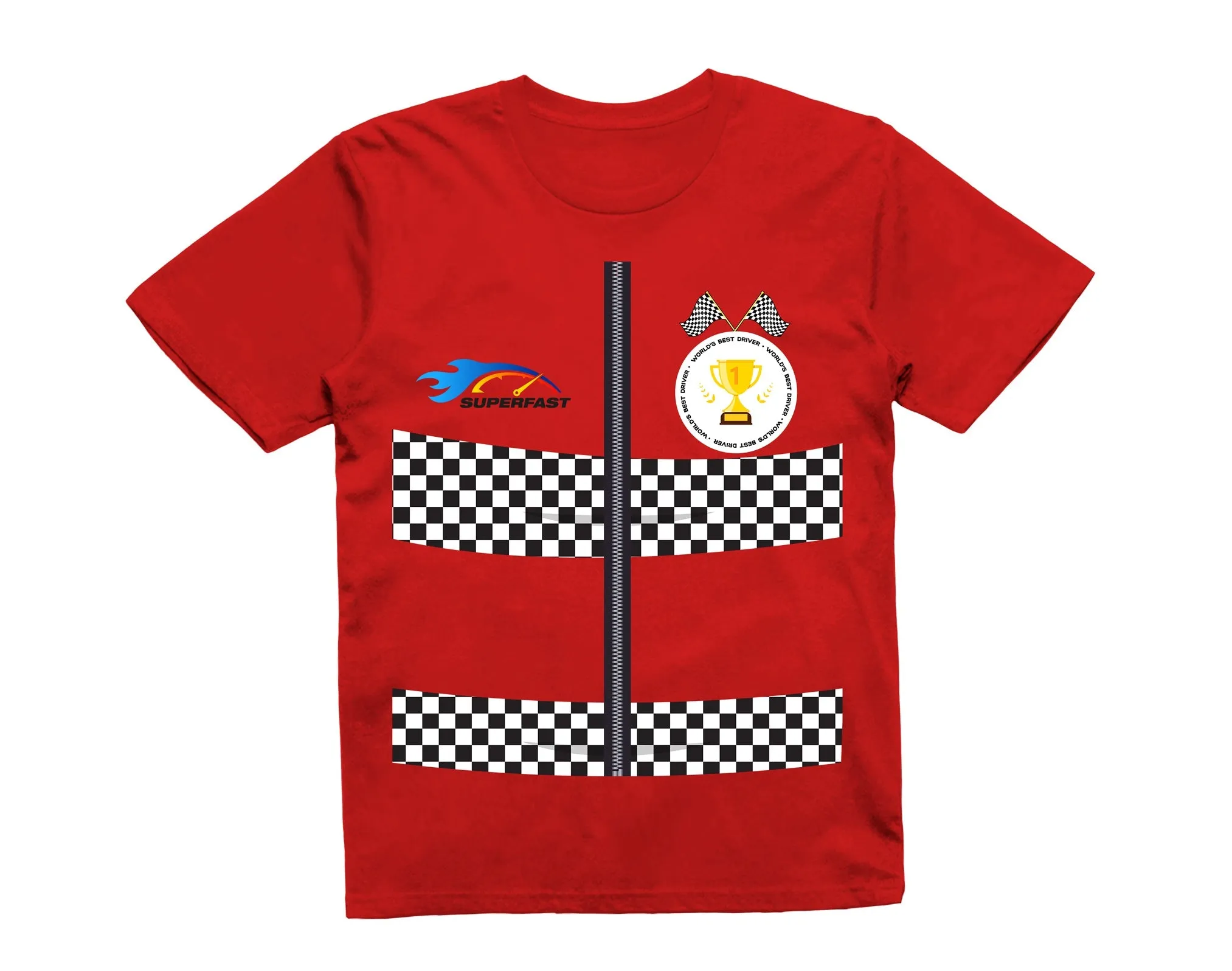 Reality Glitch Race Car Driver Dress Up Costume Impression Kids T-Shirt