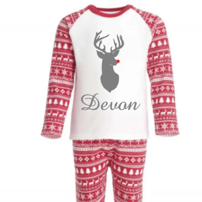 Red Pajamas Set - Why not Personalise me!