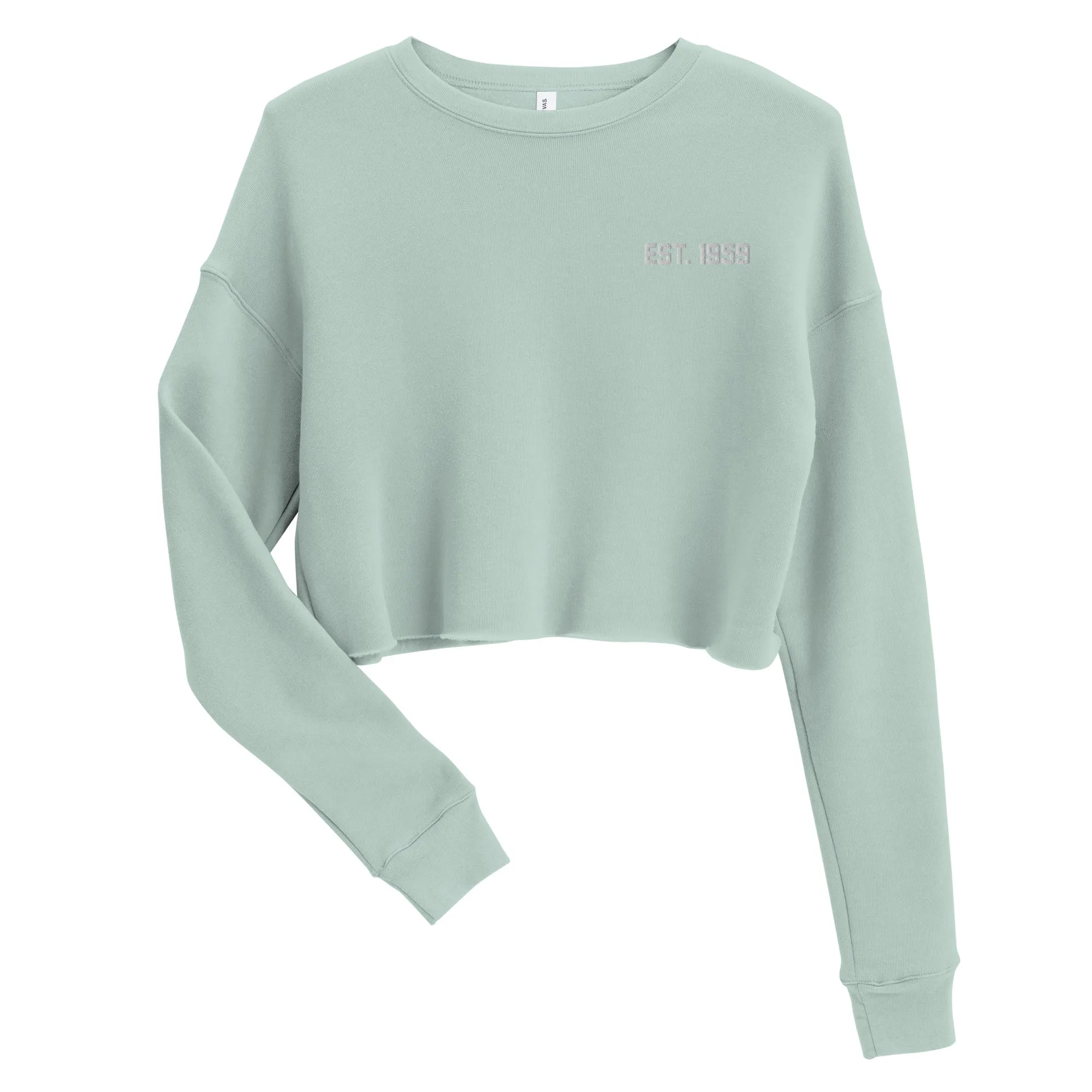 Retro Ski Alaska Crop Sweatshirt