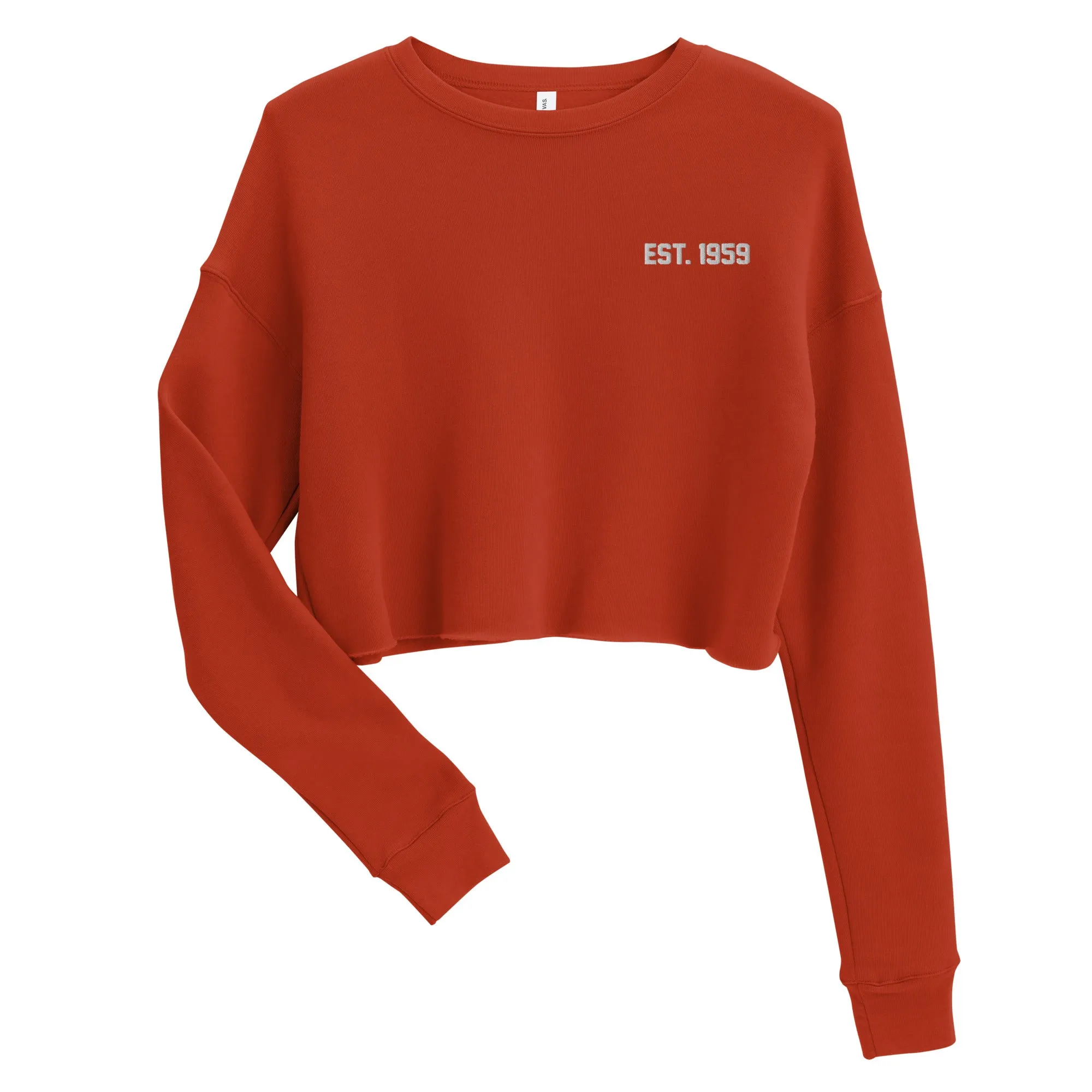 Retro Ski Alaska Crop Sweatshirt