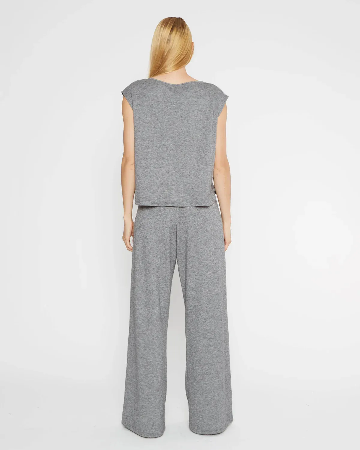 Ripley Rader Heather Grey Sweater Knit Lounge Tank