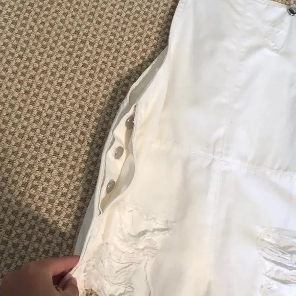 Rumor Boutique White Overalls