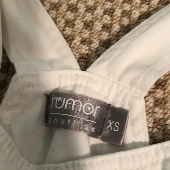 Rumor Boutique White Overalls