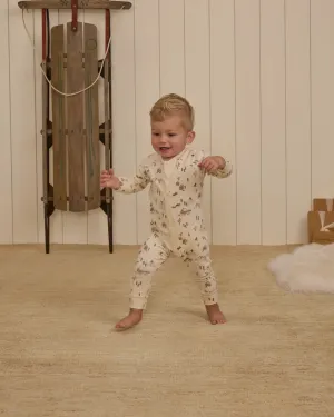 RYLEE   CRU Organic Long John Pajamas || Winter Town