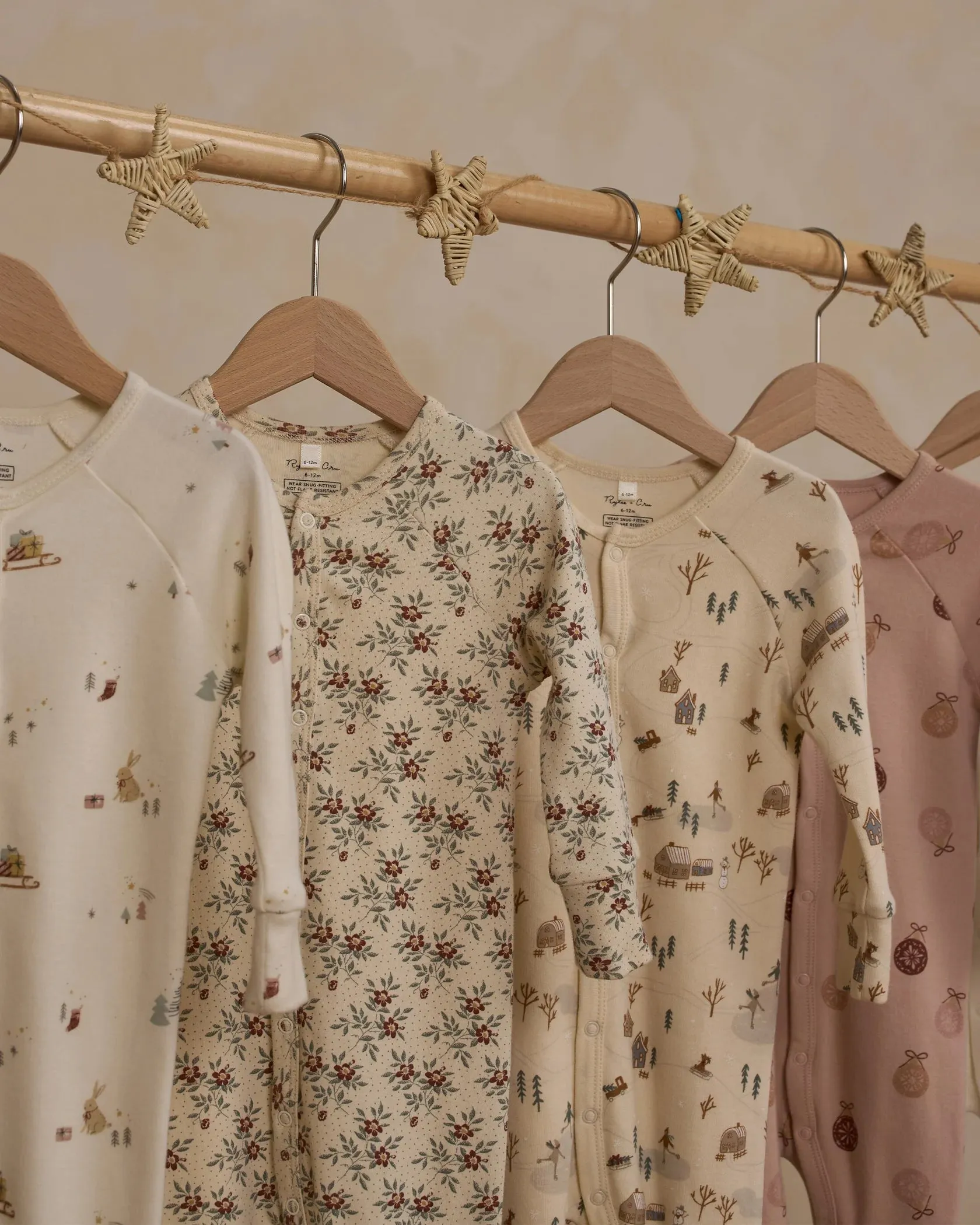 RYLEE   CRU Organic Long John Pajamas || Winter Town