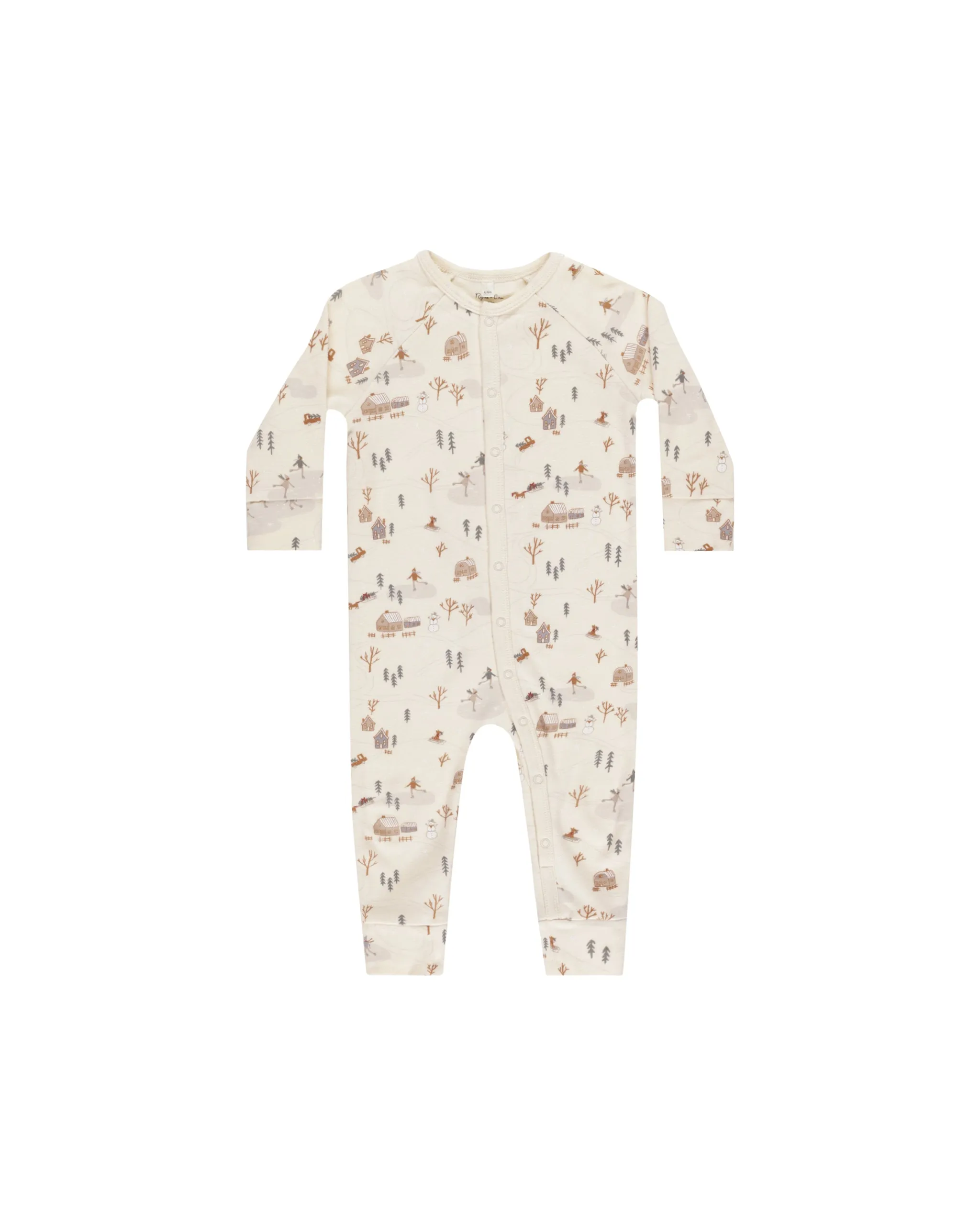 RYLEE   CRU Organic Long John Pajamas || Winter Town