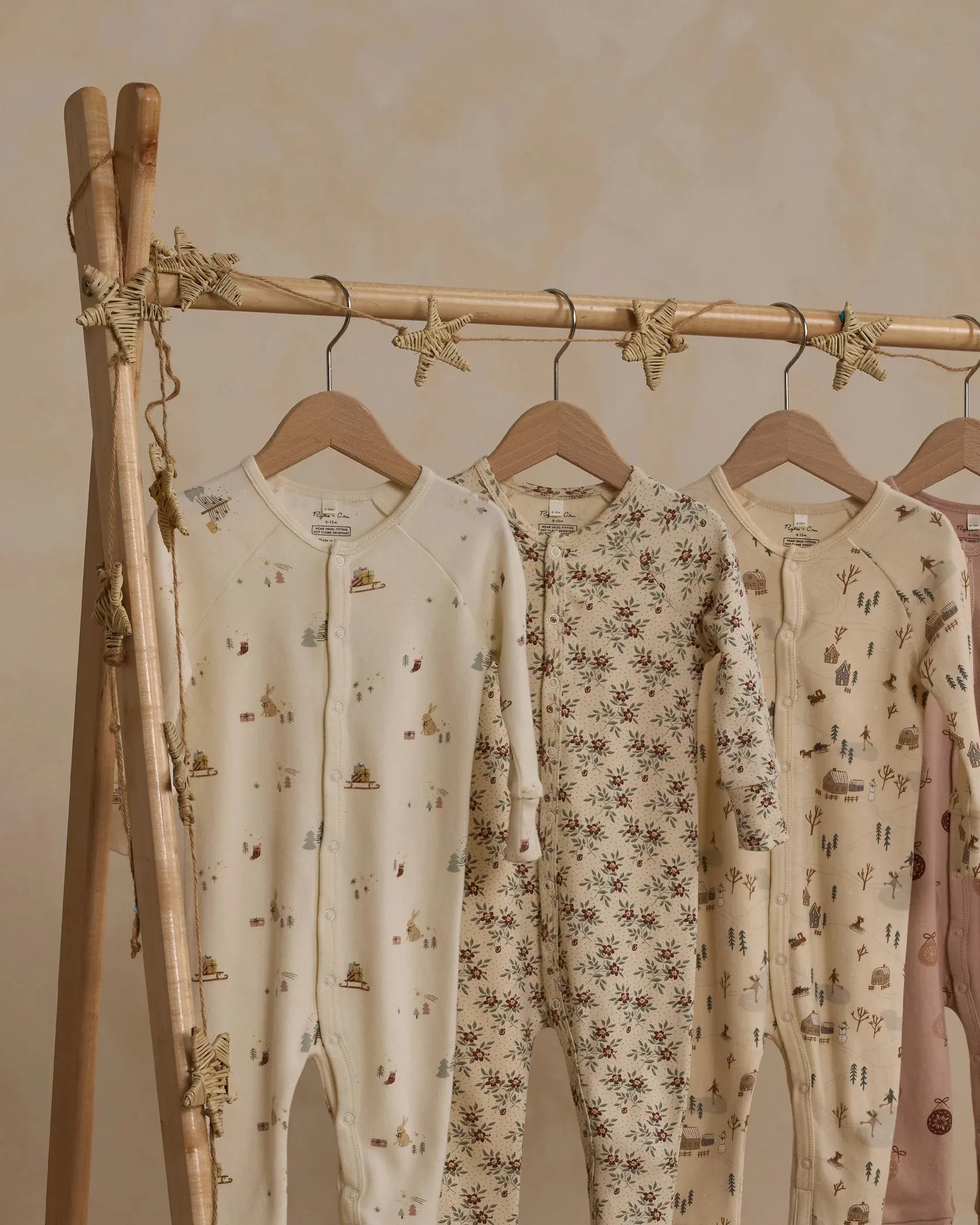 RYLEE   CRU Organic Long John Pajamas || Winter Town