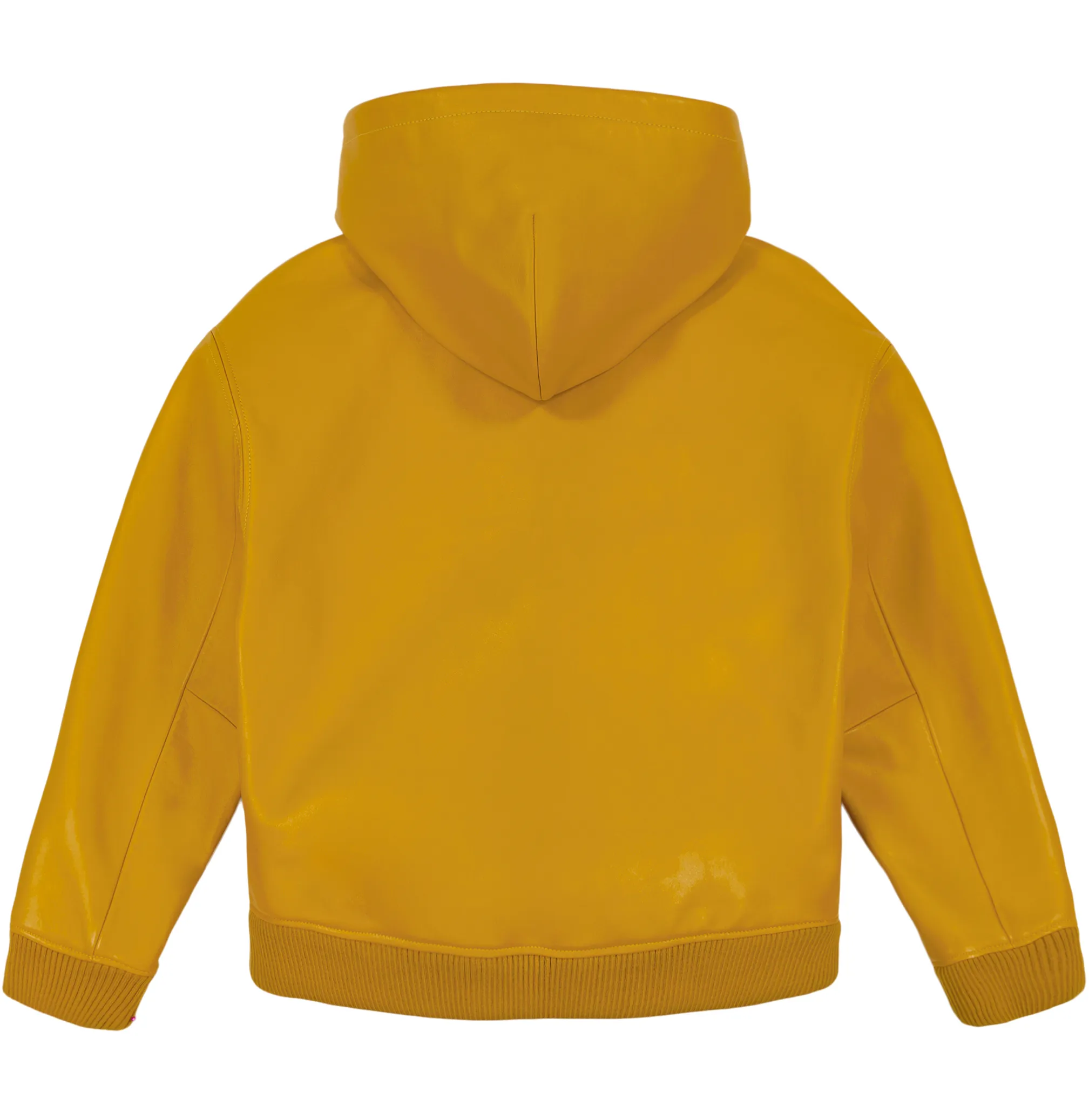 SCRIPT NAPPA LEATHER HOODIE