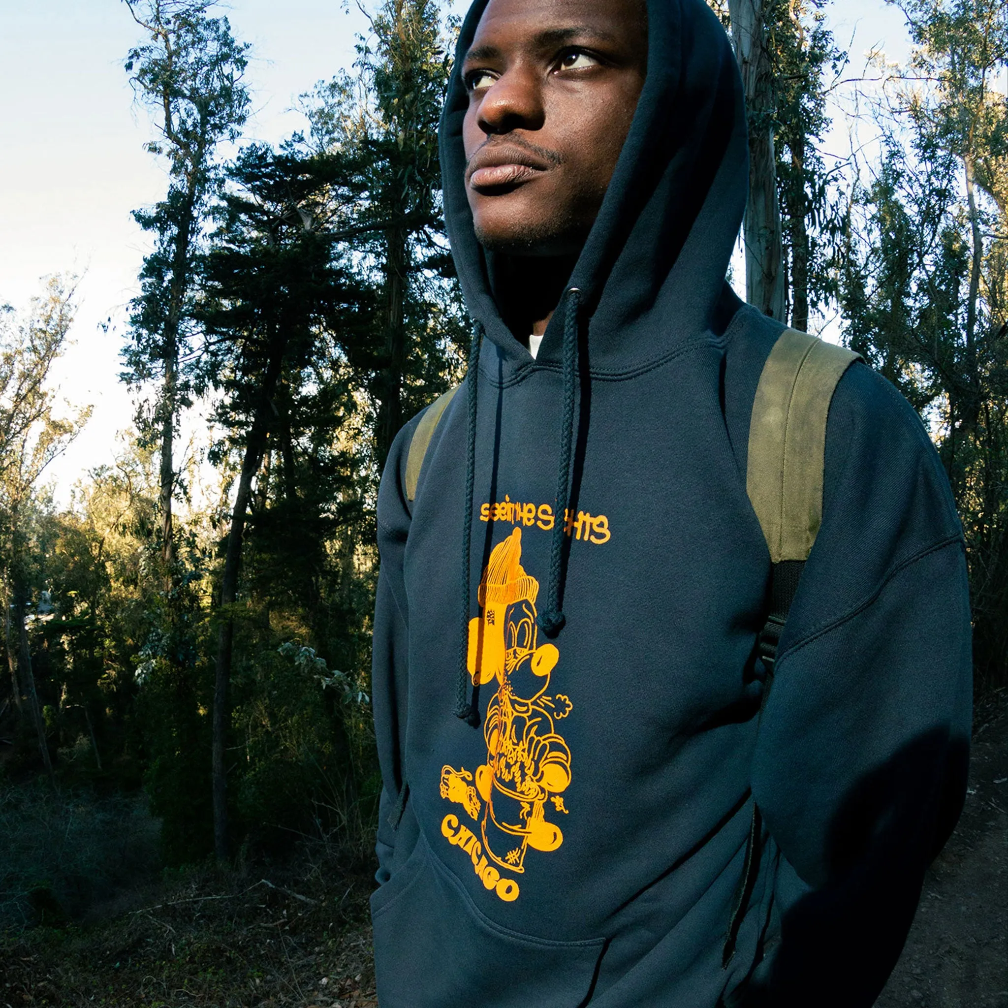SEEIN THE SIGHTS CHICAGO HOODIE - BLACK