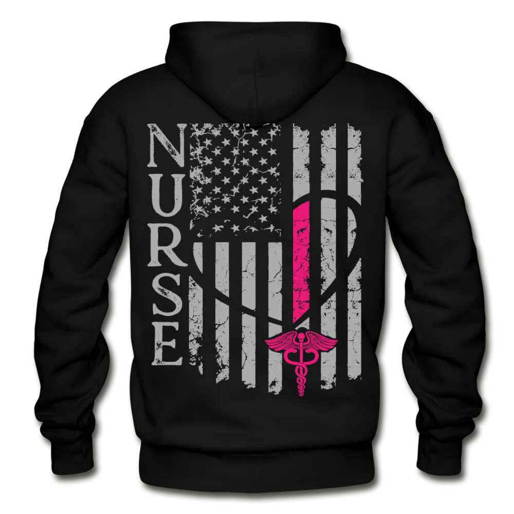 Shari RN Nurse Flag Gildan Heavy Blend Adult Hoodie