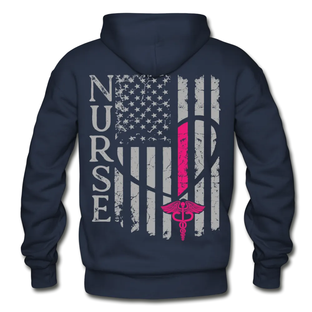 Shari RN Nurse Flag Gildan Heavy Blend Adult Hoodie