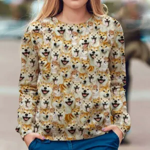 Shiba Inu - Full Face - Premium Sweatshirt
