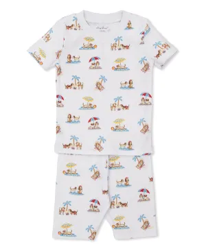 Short Pajama Set | Puppy Beach Daze