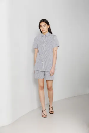 short sleeve shirt, stripe