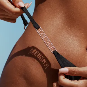 Signature String de Bikini - Noir