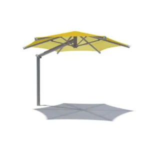 Single Post Hexagon Cantilever Shade Structure