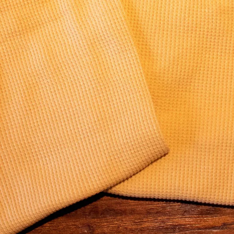 Slugs & Snails Adult Waffle Cotton Set - MUSTARD YELLOW