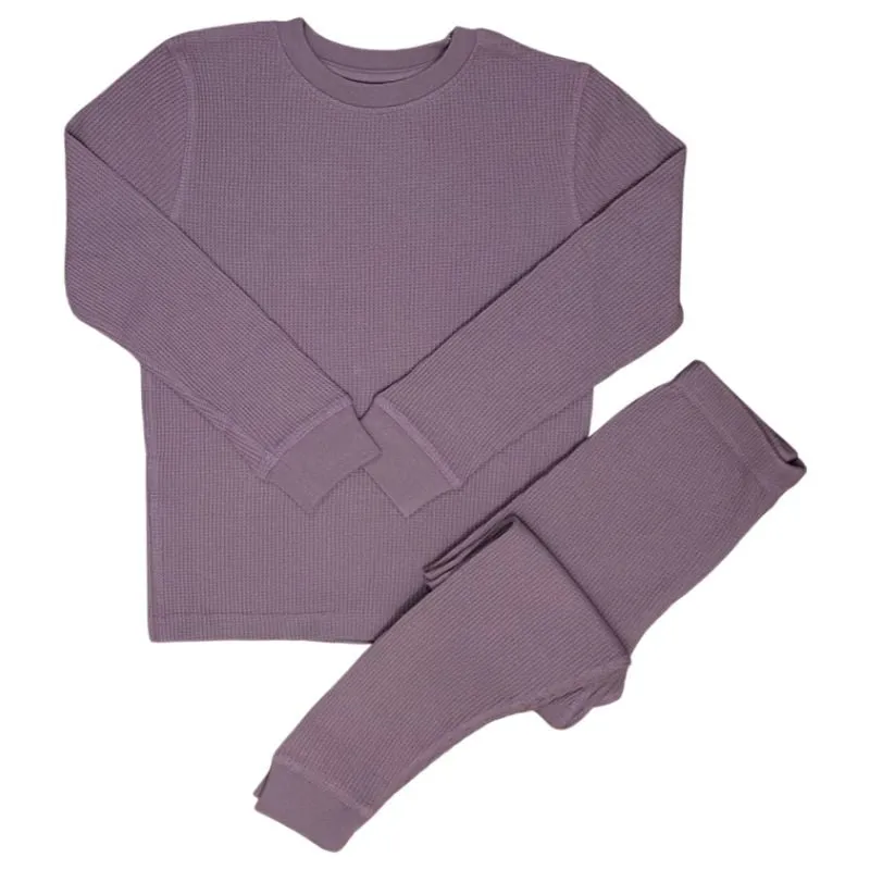 Slugs & Snails Adult Waffle Cotton Set - PLUM JAM PURPLE