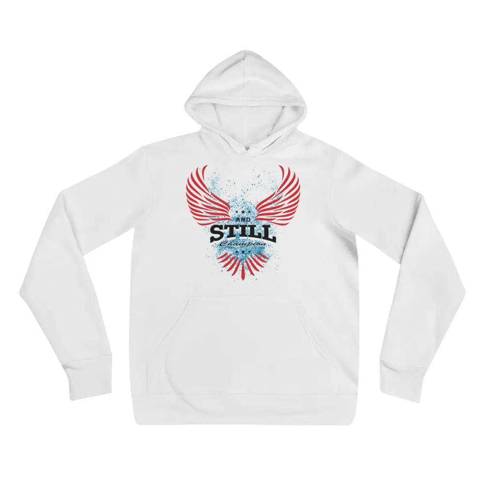 Soaring Champion in black lettering women's pull-over hoodie
