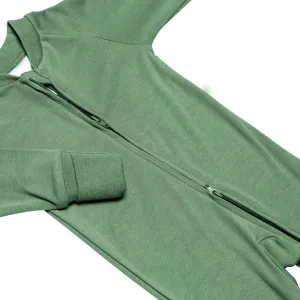 Solid Bamboo Footie Pyjama - Hunter Green
