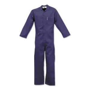 Stanco Deluxe FR Full-Cover Coveralls, Navy Blue, 3X-Large, Nomex IIIA, NX4-681NB-3XL
