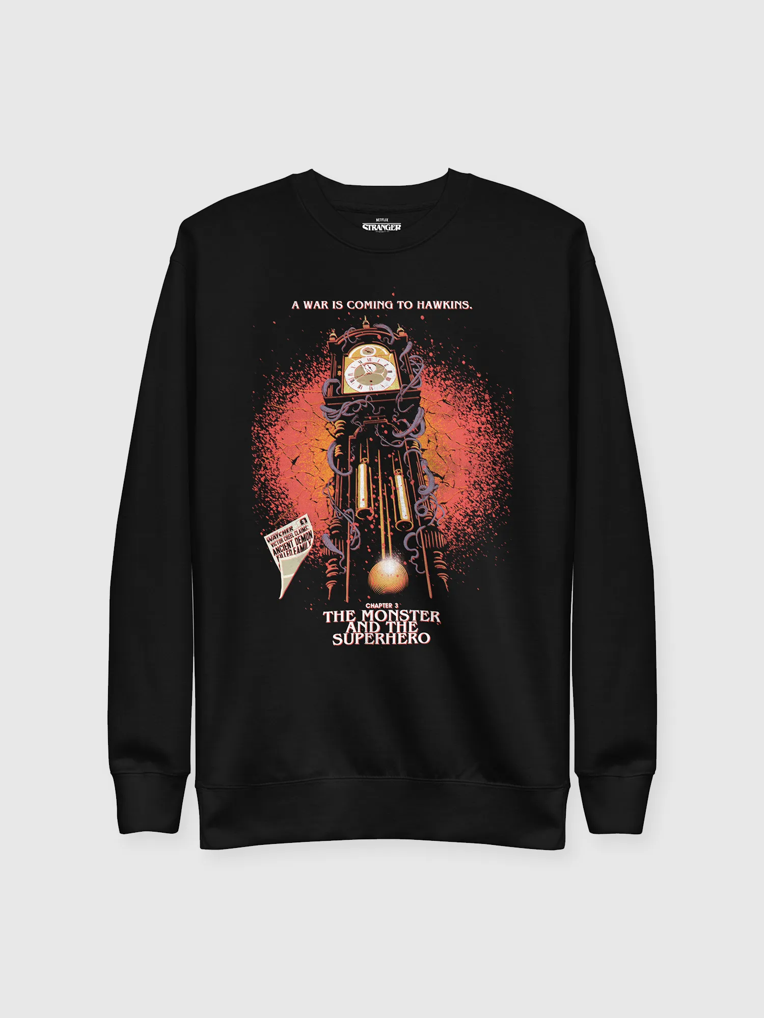 Stranger Things x Butcher Billy The Monster and the Superhero Sweatshirt [Black]