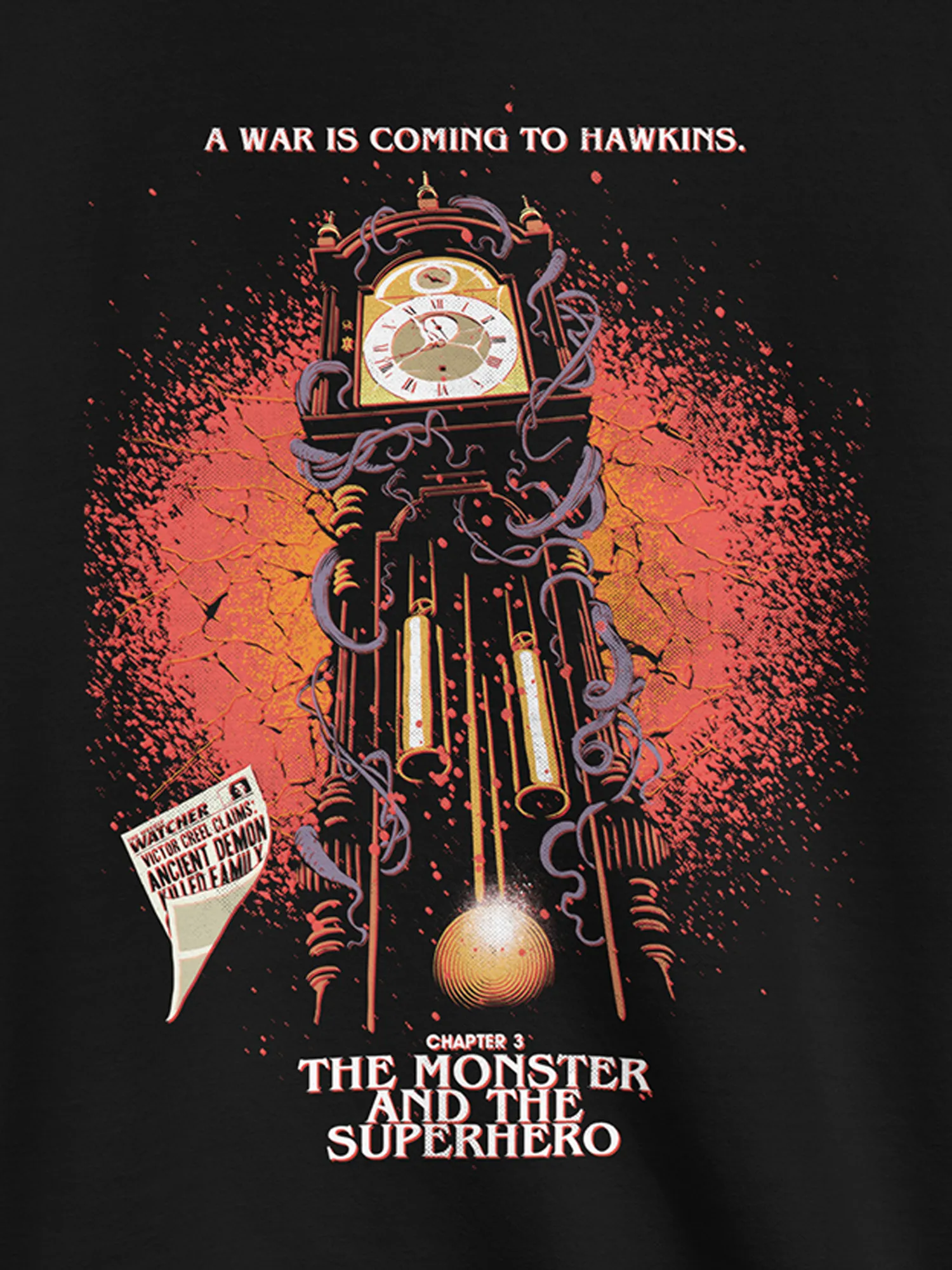 Stranger Things x Butcher Billy The Monster and the Superhero Sweatshirt [Black]