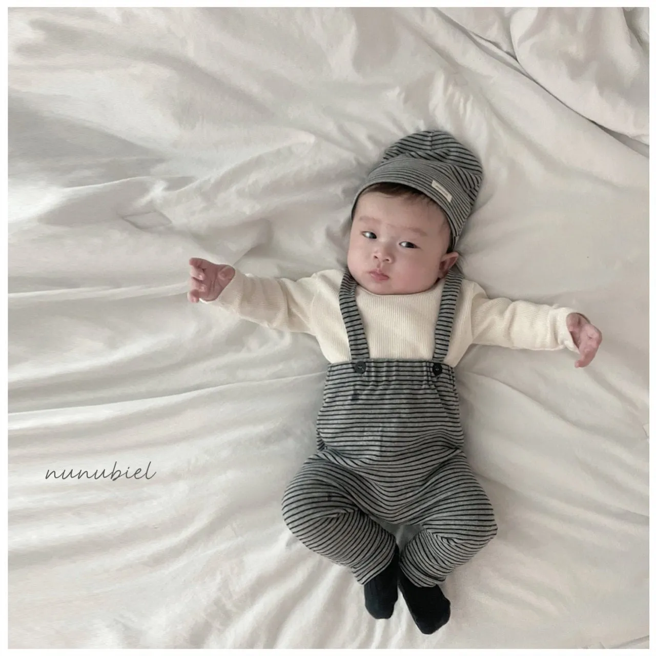 Striped Baby Overalls, 2 Colours