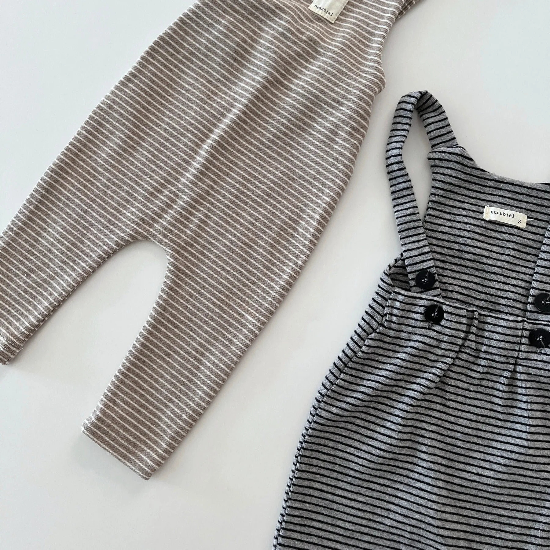 Striped Baby Overalls, 2 Colours