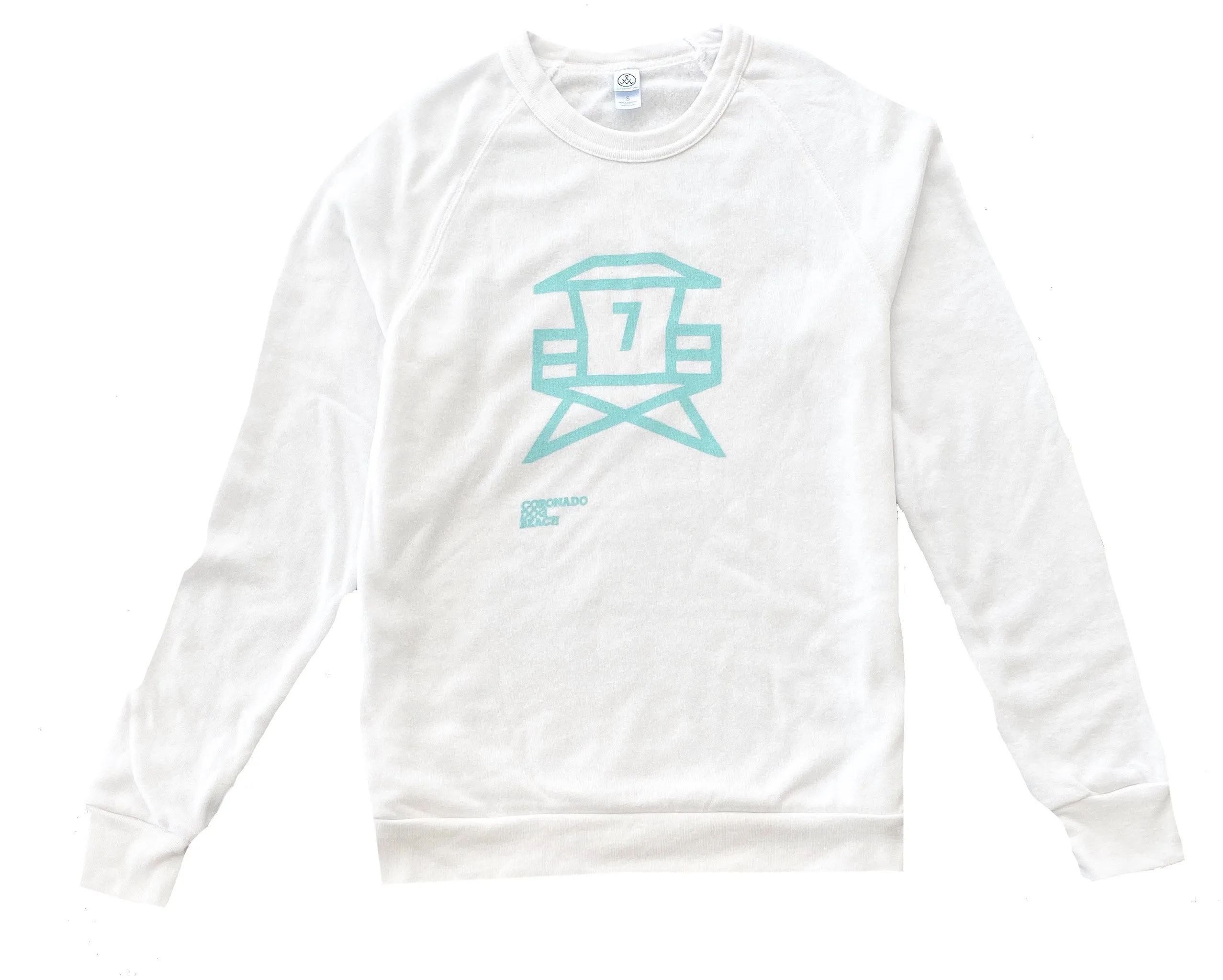 Summer Staple Tower 7 Sweatshirt in Super White (Unisex)