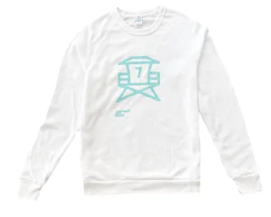 Summer Staple Tower 7 Sweatshirt in Super White (Unisex)