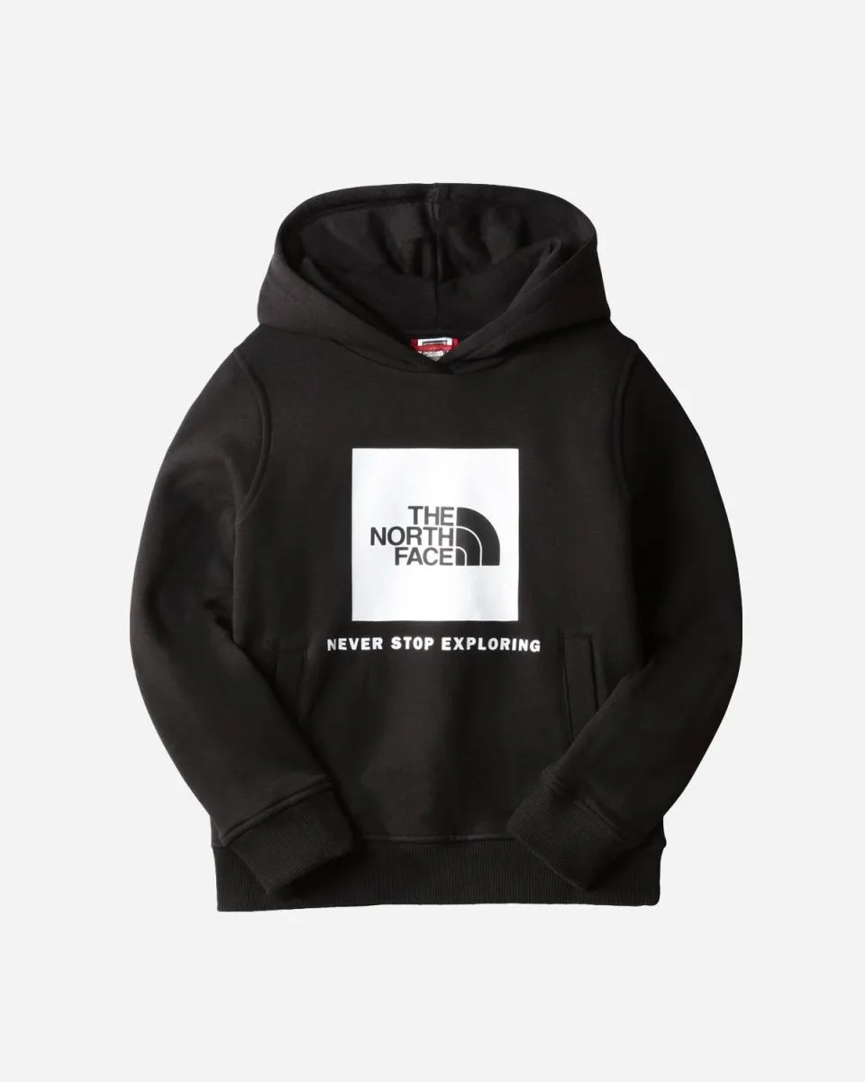 Teens Box Pullover Hoodie - Black