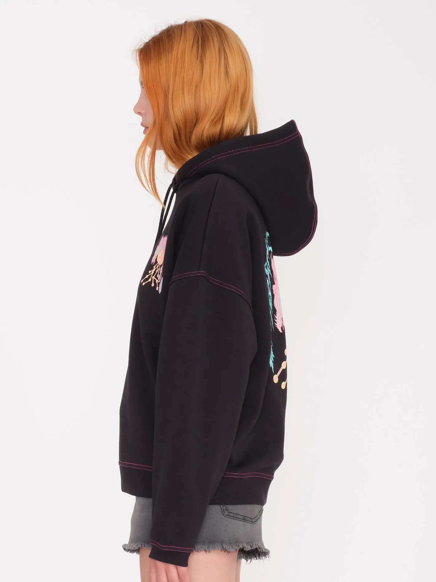 Tetsunori Kapuzenpullover - BLACK