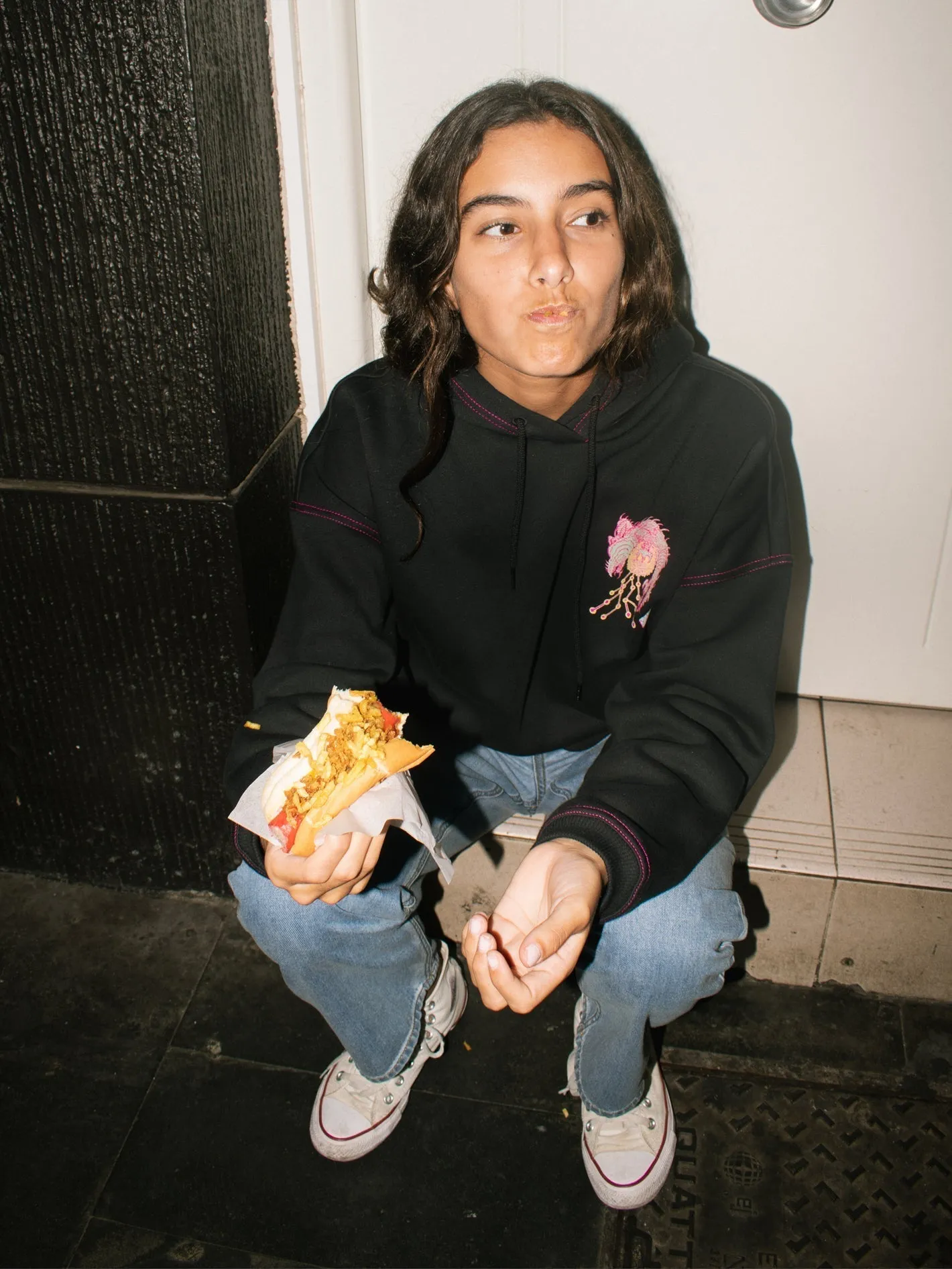 Tetsunori Kapuzenpullover - BLACK