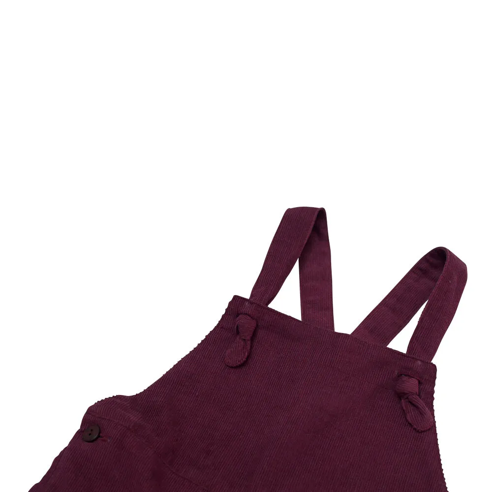 Toddler Knotted Overalls | Mulberry Corduroy