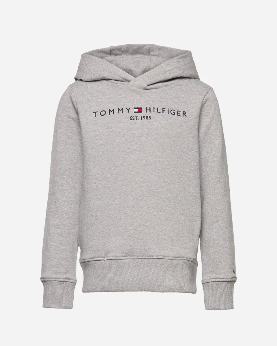 Tommy Hilfiger Logo Hoodie - Grey Heather