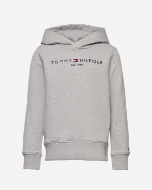 Tommy Hilfiger Logo Hoodie - Grey Heather