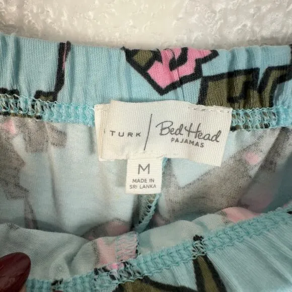 Trina Turk NWT X Bead Head Pajamas Womens Hound Long Sleeve Pant Set Medium