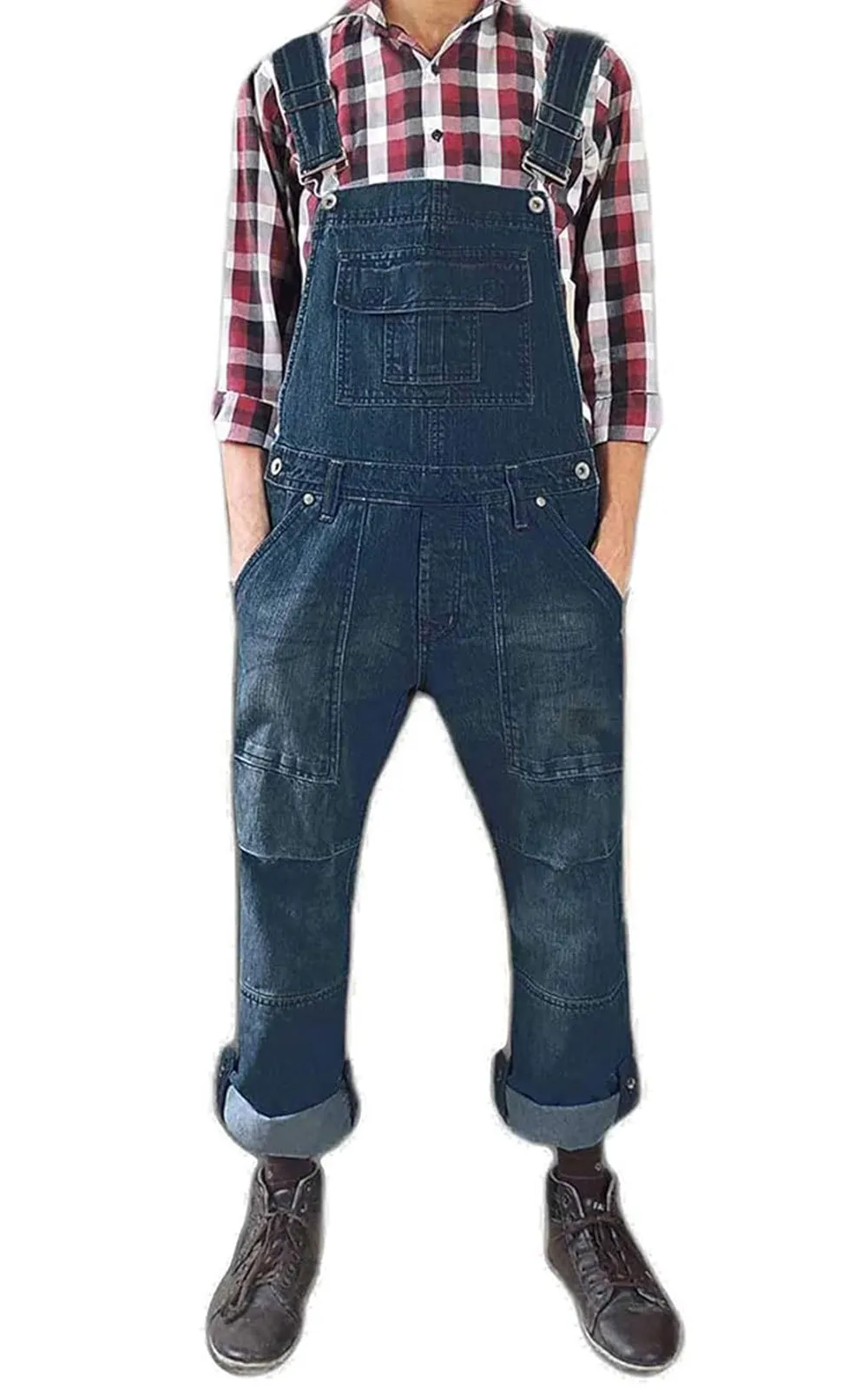 True Face Unisex Denim Dungarees