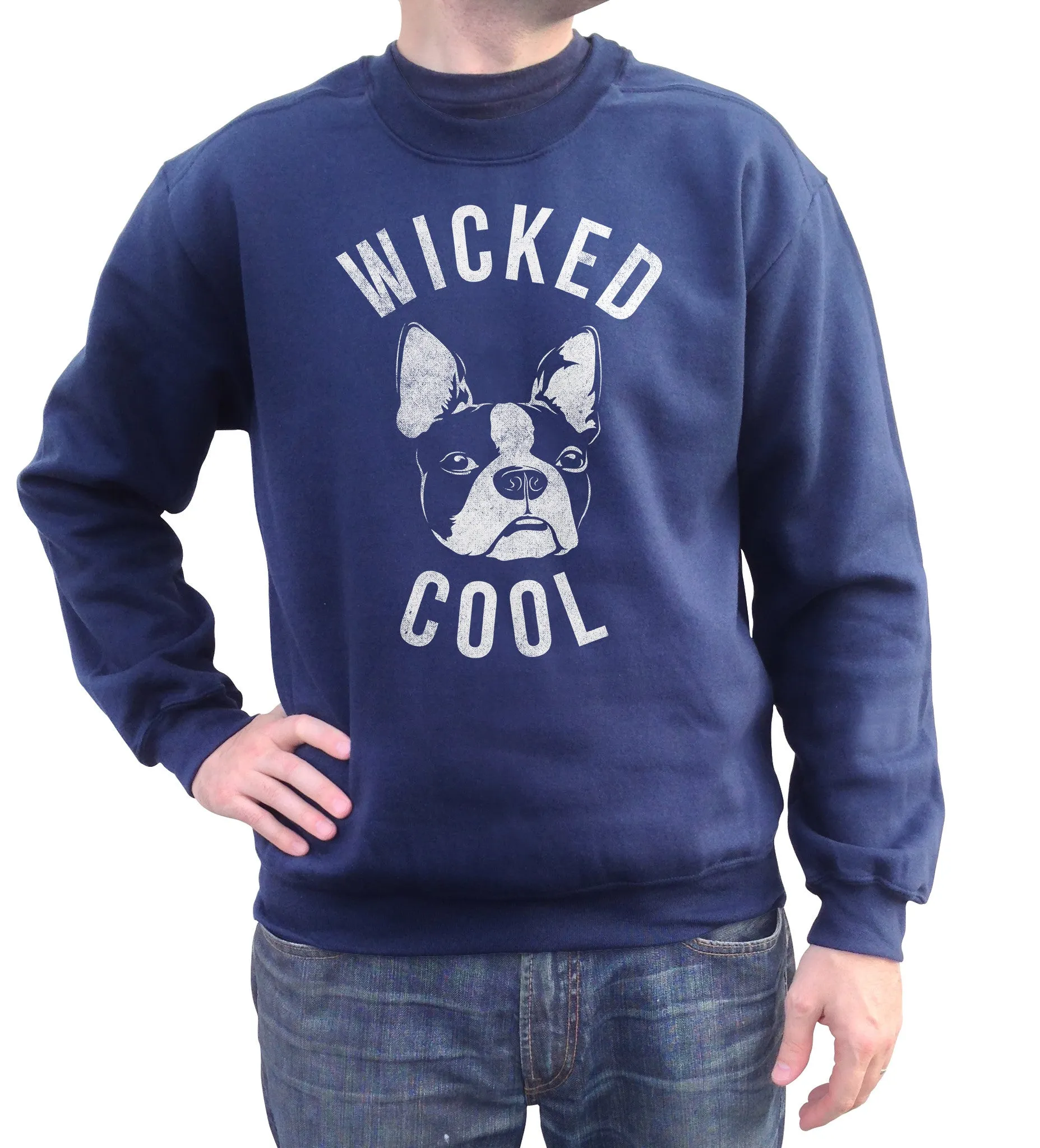 Unisex Wicked Cool Boston Terrier Sweatshirt