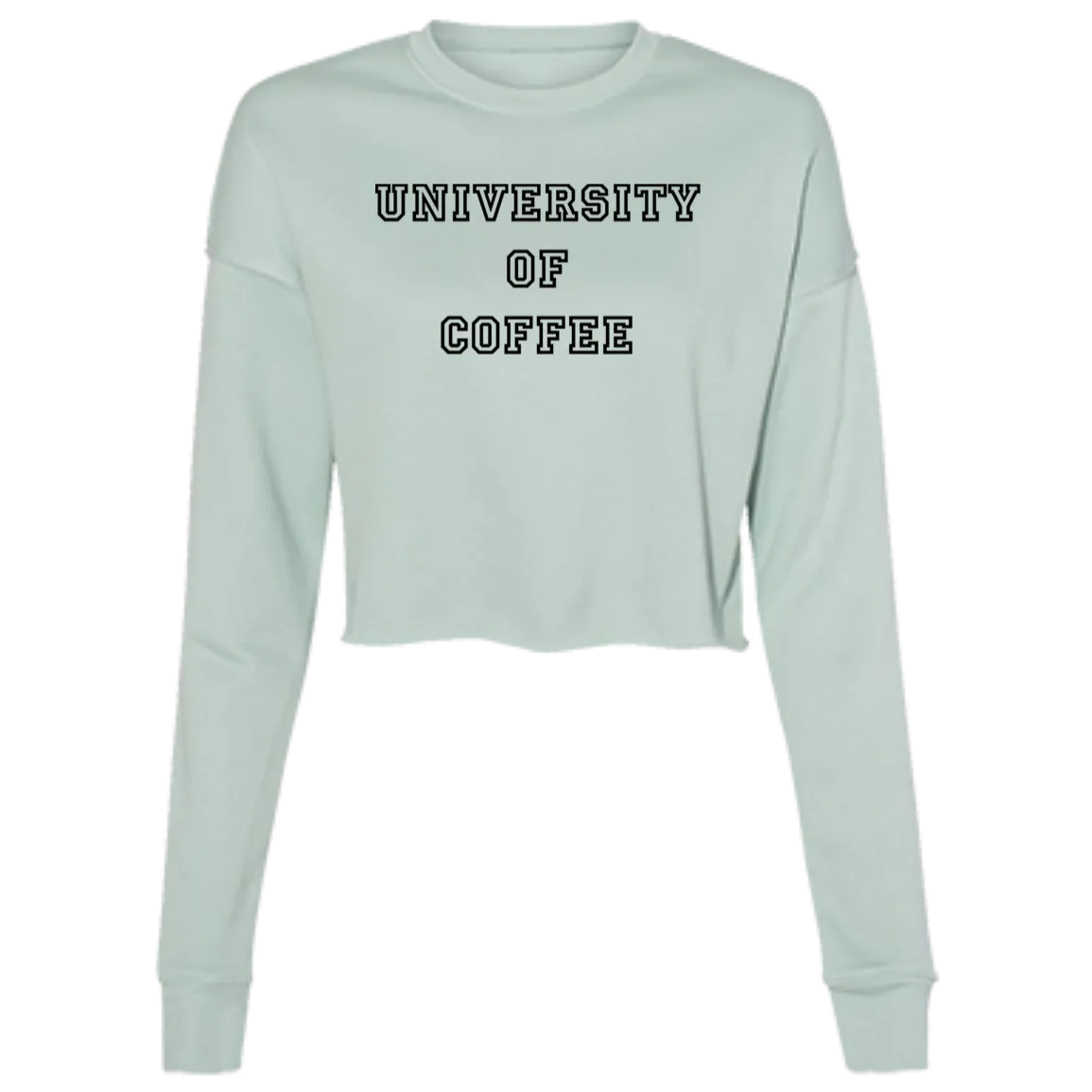 University of Coffee Ladies' Cropped Fleece Crew