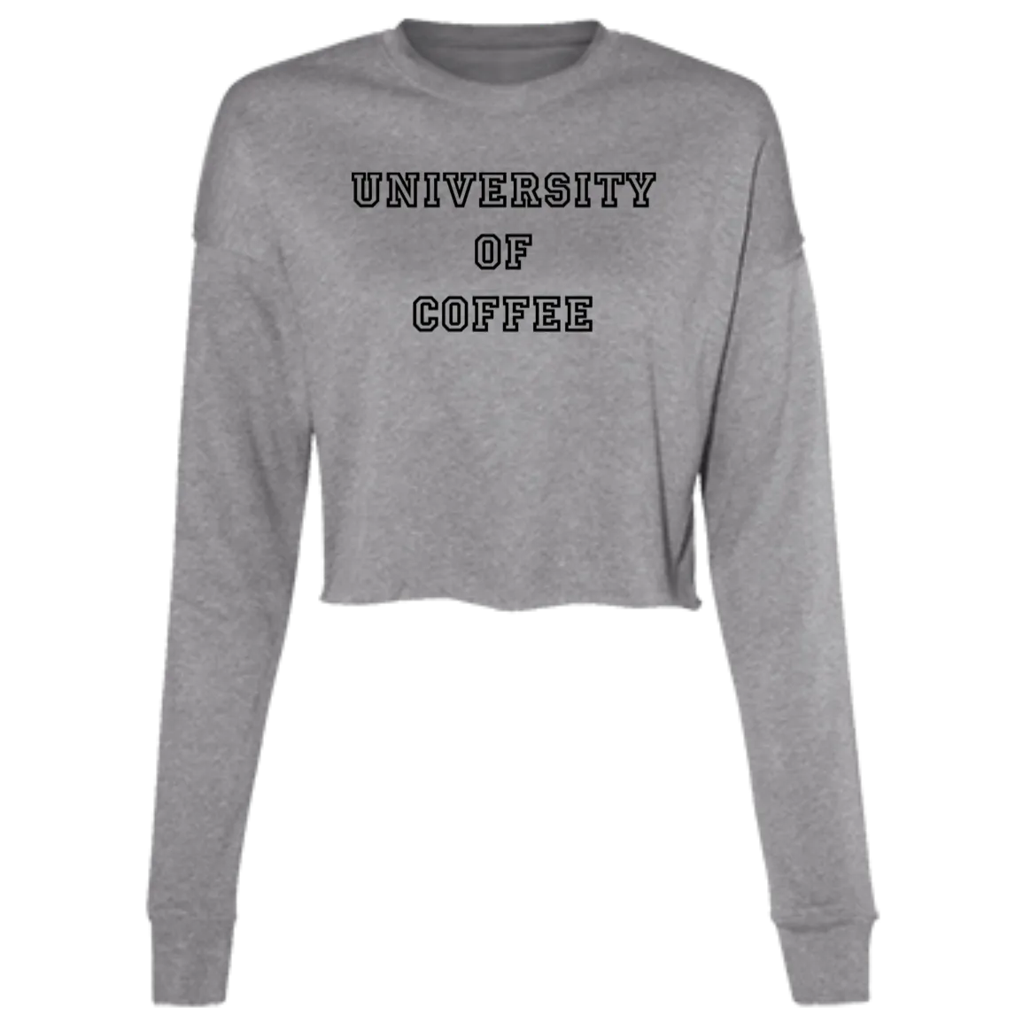 University of Coffee Ladies' Cropped Fleece Crew
