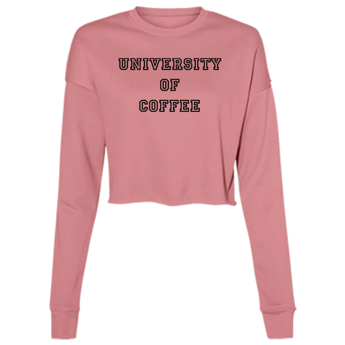 University of Coffee Ladies' Cropped Fleece Crew