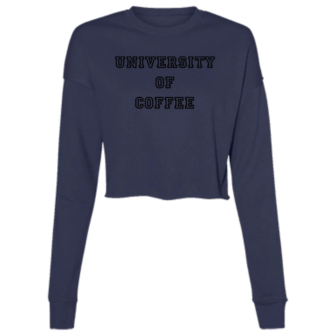 University of Coffee Ladies' Cropped Fleece Crew