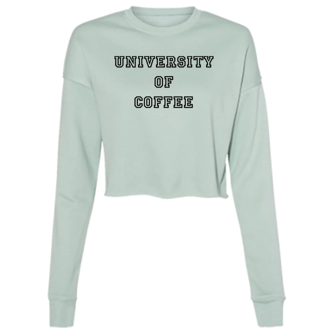 University of Coffee Ladies' Cropped Fleece Crew