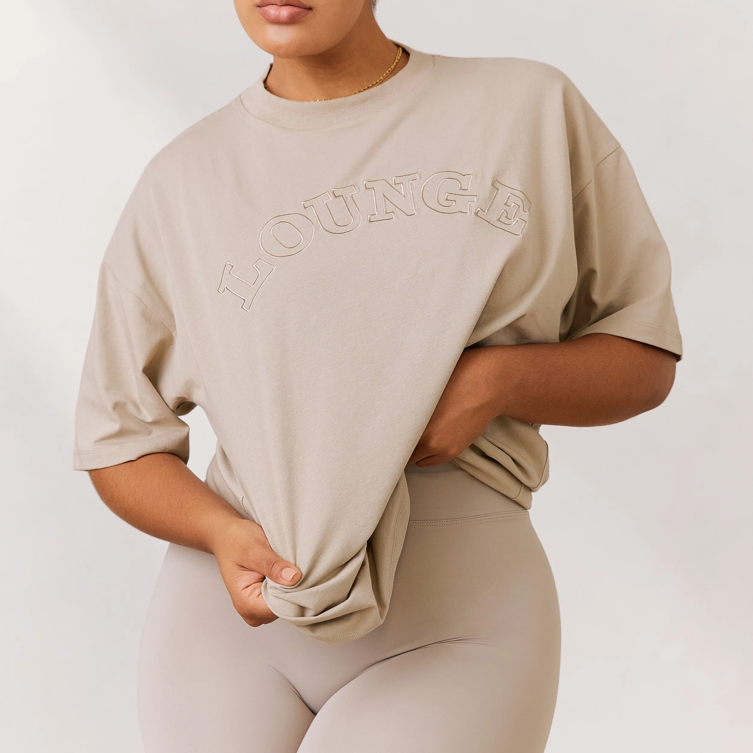 Varsity T-Shirt Oversize - Avoine